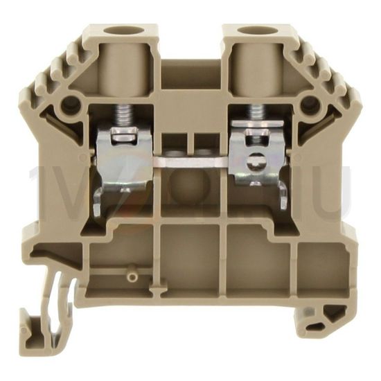 Átmenő sorkapocs TS35 1-szintes 41A 0,2-6mm2/érvéghüvely bézs csavaros/ SRK 6/2A BG CONTA-CLIP - 17108.2