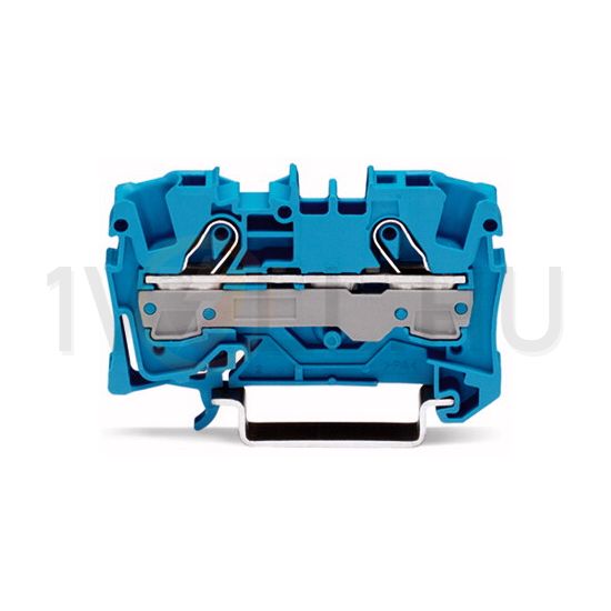 Átmenő sorkapocs TS35 1-szintes 41A 1.5-6mm2 kék rugószorításos rugószorításos WAGO - 2006-1204
