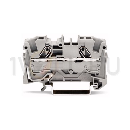 Átmenő sorkapocs TS35 1-szintes 41A 1.5-6mm2 szürke rugószorításos rugószorításos WAGO - 2006-1201