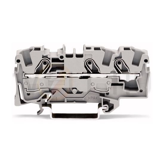 Átmenő sorkapocs TS35 1-szintes 41A 1.5-6mm2 szürke rugószorításos rugószorításos WAGO - 2006-1301