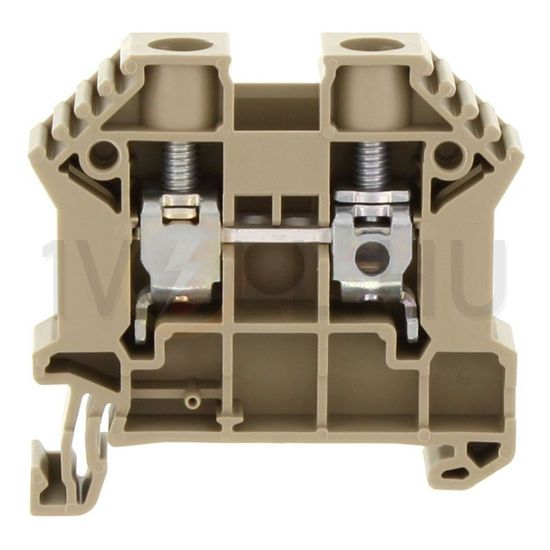 Átmenő sorkapocs TS35 1-szintes 57A 0,2-10mm2/érvéghüvely bézs csavaros/ SRK 10/2A BG CONTA-CLIP - 17112.2