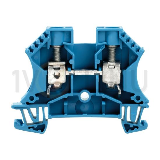 Átmenő sorkapocs TS35 1-szint 2-poz 1.5-10mm2/érvéghüvely 57A kék csavaros WDU 10 BL Weidmüller - 1020380000