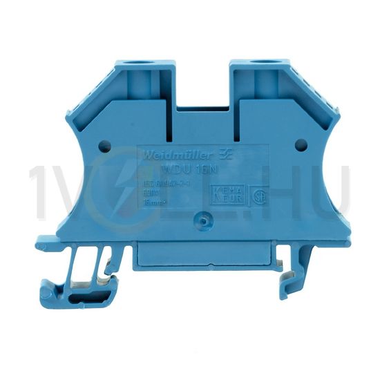 Átmenő sorkapocs TS35 1-szintes 76A 1.5-16mm2 kék csavaros WDU 16N BL Weidmüller - 1036180000