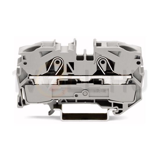 Átmenő sorkapocs TS35 1-szintes 76A 2.5-16mm2 szürke rugószorításos rugószorításos WAGO - 2016-1201