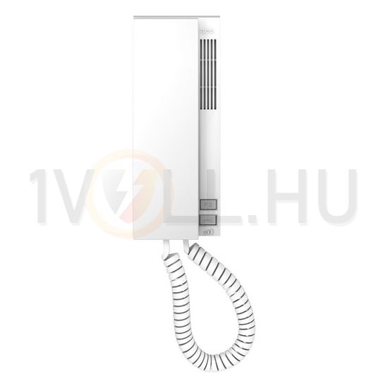 Audio lakáskészülék 2gomb mágn. kagylótartó CDNP/Inspiro-hoz 2-erű falonkívüli fehér ACO - INS-UP720M