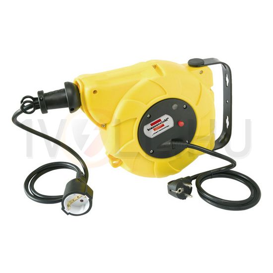 Kábeldob 10+1,5m automata, fali műanyag 10m H05VV-F 1.5mm2/ 3x Automatic-Box Electric EF LECTRA - 1241030300