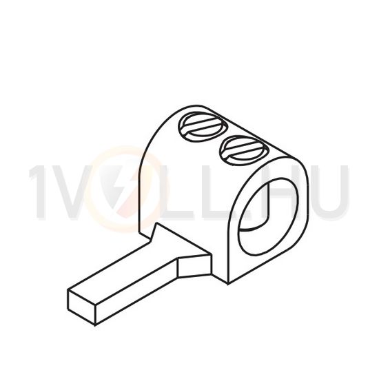 Betápkapocs tüskés sorolósínhez 35mm2-vezetőhöz(max.) AS/35-S Pollmann - 2010402