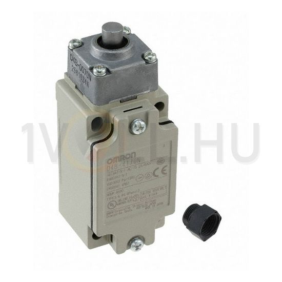 Biztonsági végálláskapcsoló fém 1ny 1z kúpos/félgömb nyomórúd 2A/AC15/230V IP67 D4B-4170N OMRON - 373246