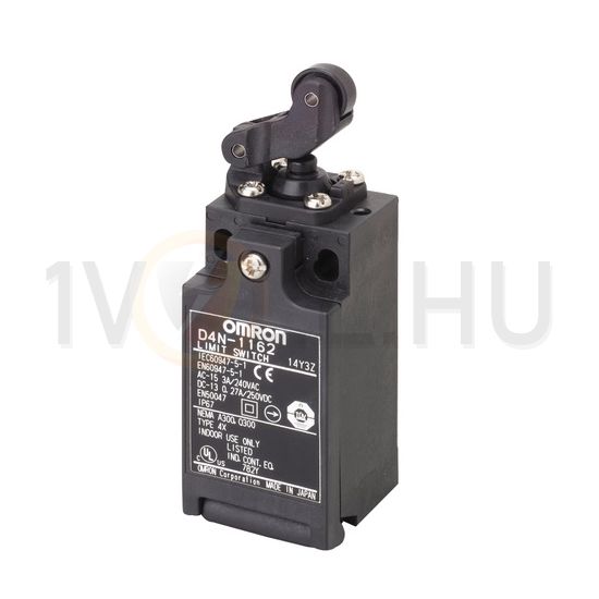 Biztonsági végálláskapcsoló műanyag 1ny 1z forgókar 3A/AC15/230V IP67 D4N-1162 OMRON - 170126