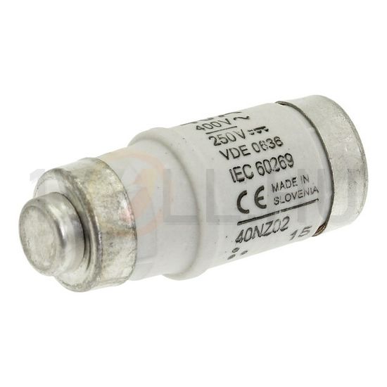 Biztosítóbetét Bussmann D02 40A gL/gG 400V fekete-színkód EATON - 40NZ02