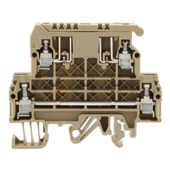 Biztosítós sorkapocs TS35/32 5x20, 5x25 mm bézs G-biztosítóbetét 5x20mm 6.3A STKD 1 BG CONTA-CLIP - 1079.2