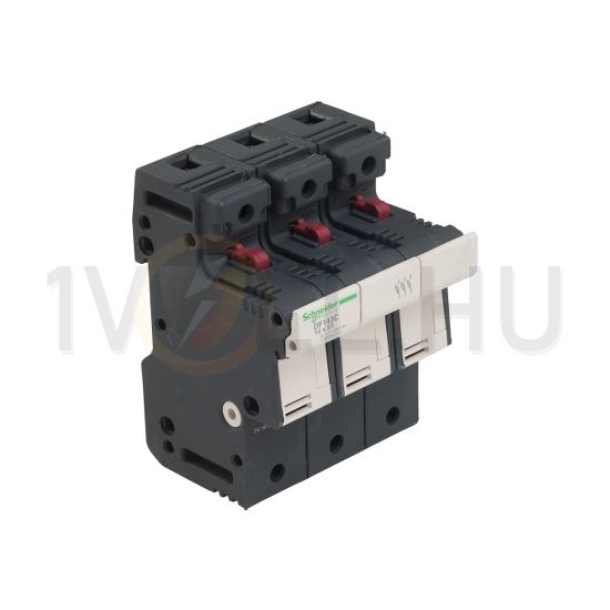 Biztosítós szakaszoló sorolható 50A 3P 14x51mm-betét 690V 4.5M kalapsínre TeSys DF1 Schneider - DF143C