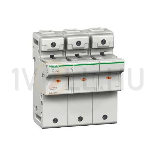 Biztosítós szakaszoló sorolható 80A 3P 22x58mm-betét 690V 6M kalapsínre Acti9 SBI Schneider - MGN15717
