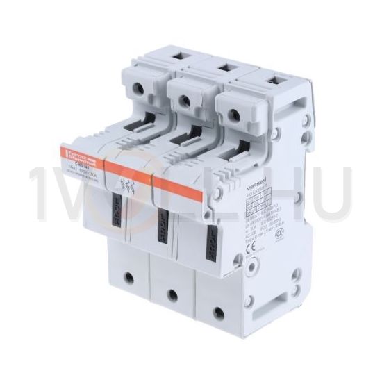 Biztosítós szakaszolókapcsoló sorolható 14x51 3-pólus 50A 690V kalapsínre IP20 RM50CMS14 MERSEN - S331032B (56025003)