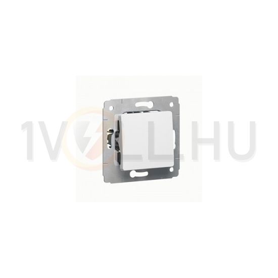 Cariva 101 1P kapcsoló betét közp. fedéllel fehér süllyesztett IP20 1- billentyű/gomb LEGRAND - 773601