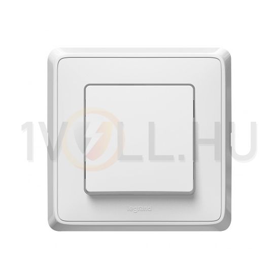 Cariva 101 1P kapcsoló betét közp. fedéllel fehér süllyesztett IP20 1- billentyű/gomb LEGRAND - 773801