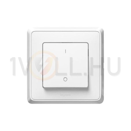 Cariva 102 2P kapcsoló betét közp. fedéllel fehér süllyesztett IP20 1- billentyű/gomb LEGRAND - 773802