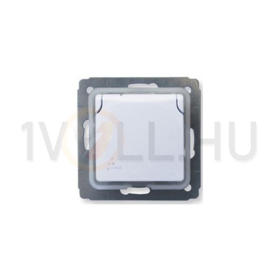 Cariva 162 dugalj földelt központi fedlap fehér IP44 süllyesztett csavaros LEGRAND - 773645