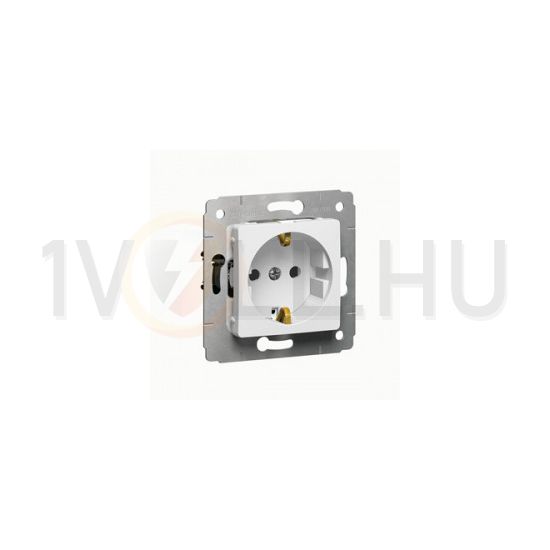 Cariva 162 dugalj földelt központi fedlap gyerekzárral fehér IP20 süllyesztett csavaros LEGRAND - 773621