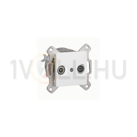 Cariva antenna aljzat TV-R süllyesztett fehér 2-kimenet MM-végzáró 10dB/860MHz LEGRAND - 773633