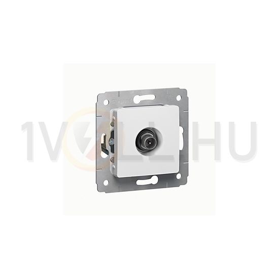Cariva antenna aljzat TV süllyesztett fehér 1-kimenet átmenő 14dB/860MHz LEGRAND - 773680