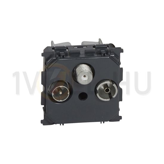 Céliane antenna aljzat TV-R-SAT süllyesztett 3-kimenet végzáró 1.5dB/860MHz LEGRAND - 067388