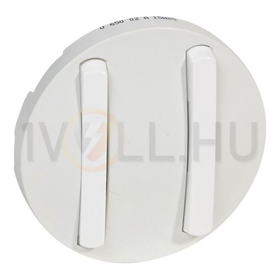 Céliane billentyű keskeny dupla billenőnyelves kapcs/nyg.-hoz fehér üres-jel műanyag LEGRAND - 065002