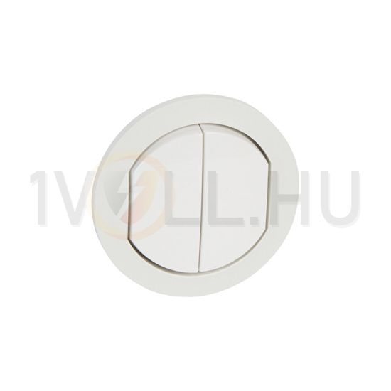Céliane billentyű kettős kapcs/nyg.-hoz fehér üres-jel IP44 műanyag fényes LEGRAND - 067802