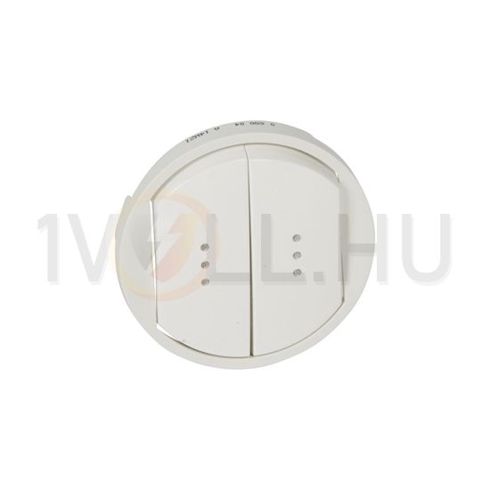 Céliane billentyű kettős kapcs/nyg.-hoz fehér üres-jel  jelzőfényes műanyag fényes LEGRAND - 068004