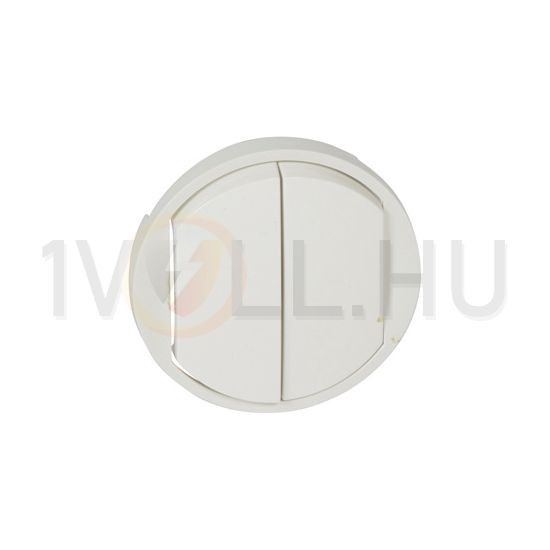 Céliane billentyű kettős kapcs/nyg.-hoz fehér üres-jel műanyag fényes LEGRAND - 068002