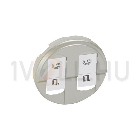 Céliane fedlap 2xRJ45 adatcsatlakozóhoz műanyag titán címketartó nélkül LEGRAND - 068552