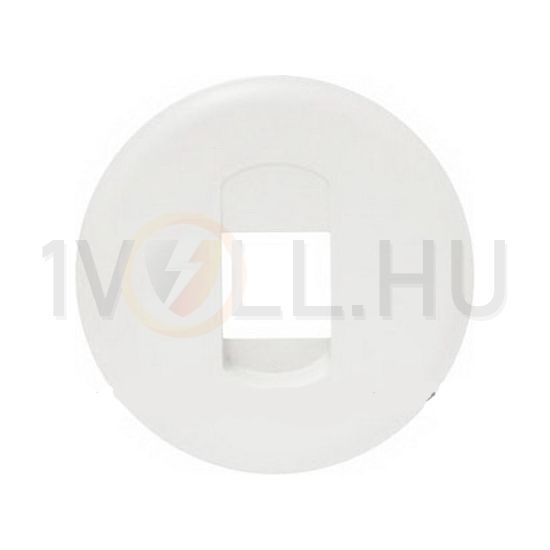 Céliane fedlap monó hangszórócsatlakozóhoz műanyag fehér címketartó nélkül LEGRAND - 068211