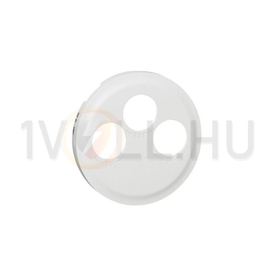 Céliane fedlap TV-R-SAT központi fedlap fehér IP20 műanyag fényes bepattintás LEGRAND - 068285