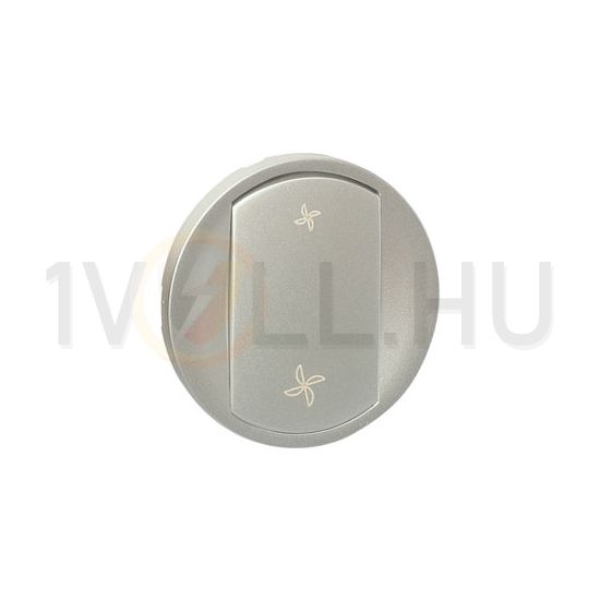 Céliane fedlap ventilátorkapcsolóhoz egyes kapcs/nyg.-hoz titán egyéb-jel műanyag fényes LEGRAND - 068361