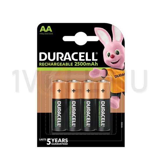 Ceruza akkumulátor 2500mAh nikkel-fém-hidrid Mignon(AA/R6) AA R2U DURACELL - AKKUAA2500B4