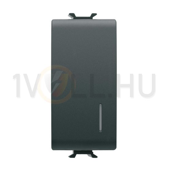 ChoruSmart N101 nyomó moduláris 1M 1- nyomó/érintő 1z fekete 1P IP41 jelzőfény beépített GEWISS - GW12132