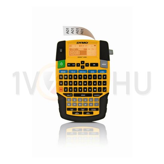 Címkenyomtató gép 6-9-12-19mm-szalaghoz elektronikus címkefeliratozó hőnyomtató Rhino 4200 DYMO - S0955980