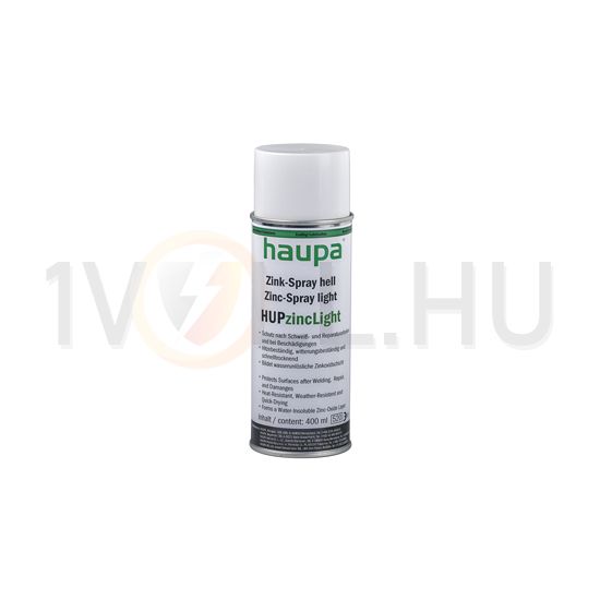 Cink spray világos galvanizált felületek-hoz felületvédelem 400ml HUPzinc Haupa - 170152