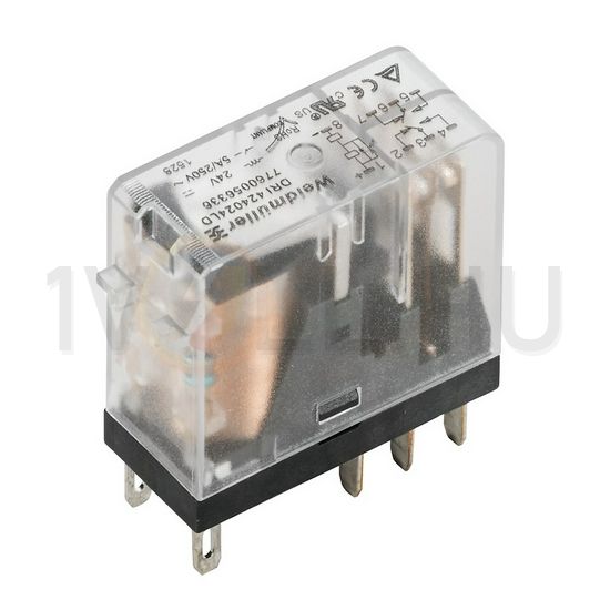 Csatolórelé 5A 2-v dugaszolós 184-253VAC monostabil IP20 DRI424730 Weidmüller - 7760056327
