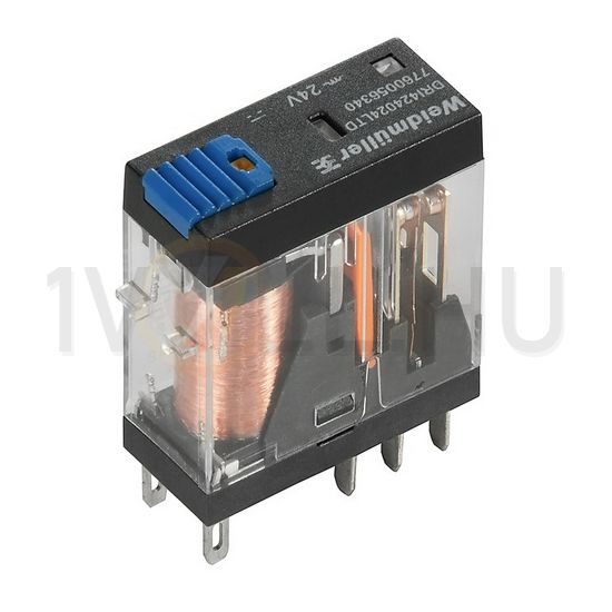Csatolórelé 5A 2-v dugaszolós 21.6-26.4VDC monostabil IP20 DRI424024LTD Weidmüller - 7760056340