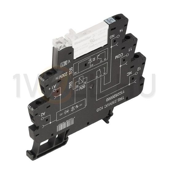 Csatolórelé keskeny aljzattal 6A 1v csavaros 21.6-26.4V50Hz 21.6-26.4VDC TRS 24VUC 1CO Weidmüller - 1122780000
