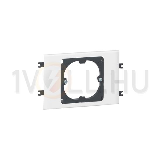 Csatorna-szerelvénykeret normál 85mm-fedélhez 1-egység kezeletlen műanyag fényesfehér DLP LEGRAND - 010913