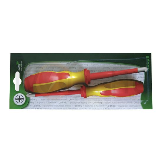 Csavarhúzó készlet piros-sárga (102870 102872) 2-darabos 1000V HUPslim Haupa - 102879