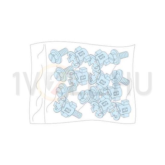 Csavarkészlet vázrendszerhez fészkes anyával (20db)  Prisma P Schneider - LVS08921