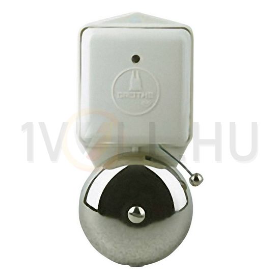 Csengő max. 10s kicsi 230V AC fehér-ház 85dB műanyag 70mm-harang LTW 3371A 230V AC GROTHE - 24091