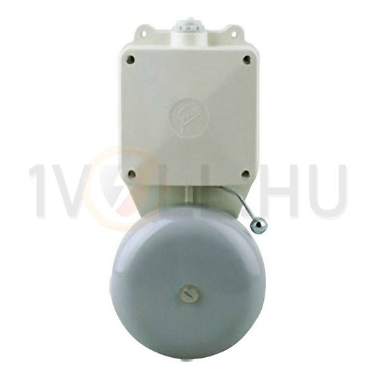 Csengő max10s nagy 230V AC fehér-ház 98dB műanyag 100mm-harang IP54 LTW 911A 230V AC GROTHE - 24376