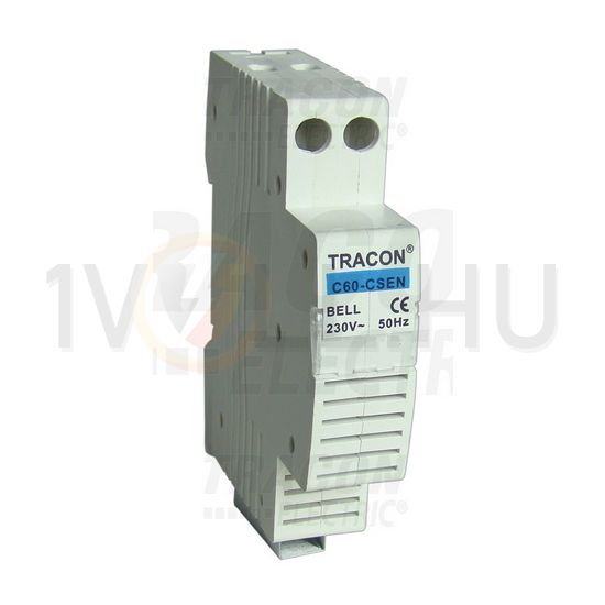 Csengő sorolható 75dB folyamatos hang 230V AC 1M IP20 TRACON - C60-CSEN