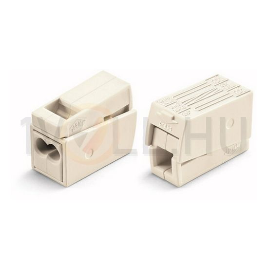 Csillárkapocs dupla kapocs 1mm2- 0.5mm2-min. 2.5mm2-max. fehér WAGO - 224-112