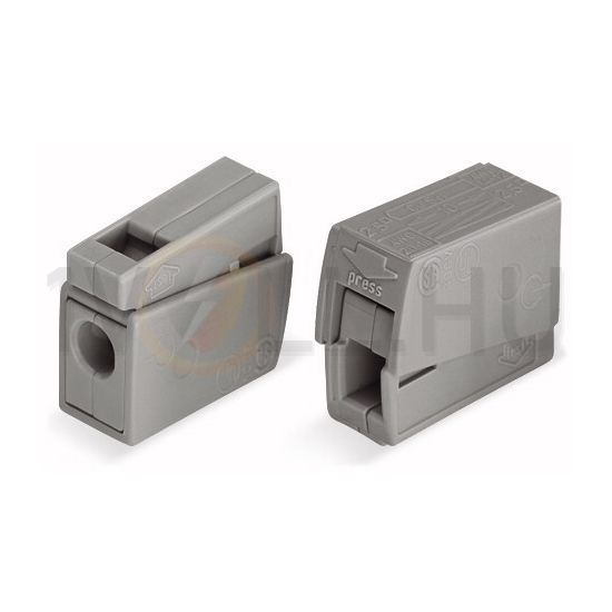 Csillárkapocs szimpla kapocs 1mm2- 0.5mm2-min. 2.5mm2-max. szürke WAGO - 224-101