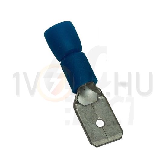 Csúszósaru 22,2mm dugó részlegesen szigetelt 32A kék lapos 6,3x0,8 mm réz 1,5-4mm2 TRACON - KCS6